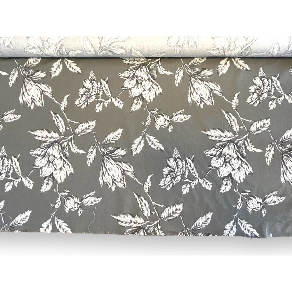 3 yds Magnolia Home Stan Cathell ANTEBELLUM 54" Decorator Fabric | Gray Floral - Picture 11 of 16